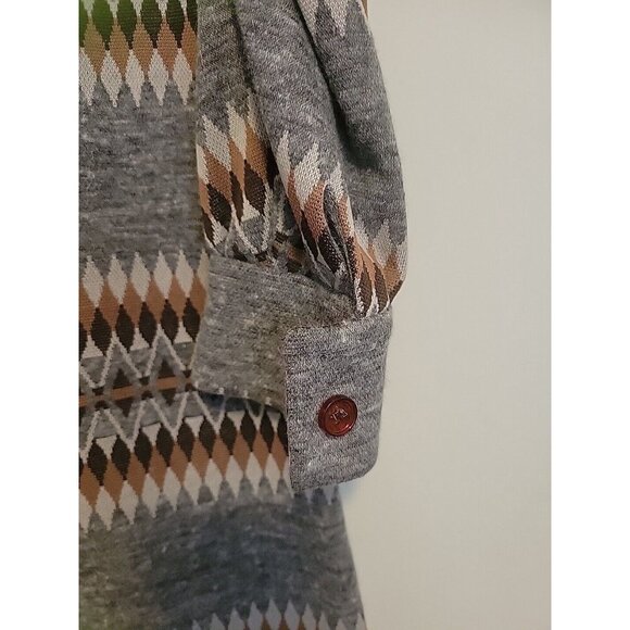 70s David Crystal Mock Turtleneck Sheath Dress Argyle Diamond Motif - Picture 5 of 13